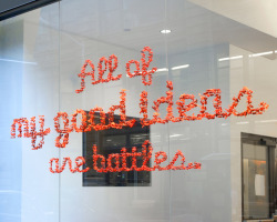 visual-poetry:  »all of my good ideas are battles« by adam katz 