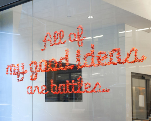  »all of my good ideas are battles« by adam katzvia visual-poetry