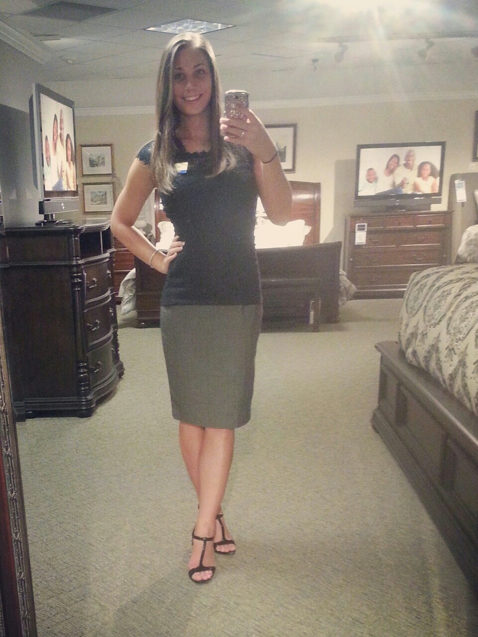 kaylathegirlwithinblog:  Just another day at work but in a good mood anyway :) #transgender