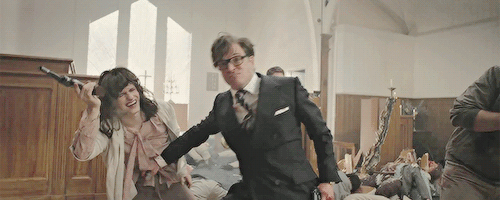 towritelesbiansonherarms:colinfirthdaily:“If there’s a list of people least likely to kick ass, I’ve been sitting at the top of that list for about 50 years.” - Colin Firth on why he was cast in Kingsmanthiis fucking scene