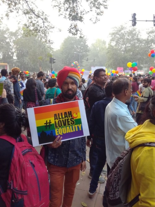 makingqueerhistory: madhurphil: Delhi Queer Pride 2017 ️‍