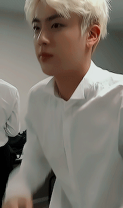 Jin X Slightly Unbuttoned Dress Shirts (requested By Anon)