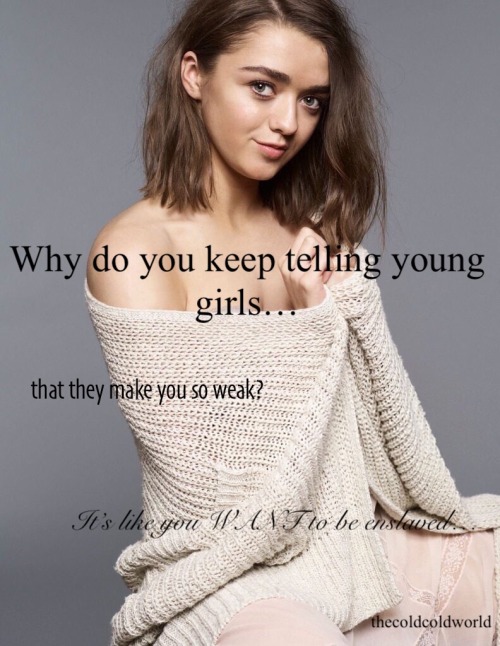 thecoldcoldworld:  Goddess Maisie is new to this, but she’ll figure it out soon enough…(request)