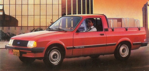 Chevy 500, the pickup version (coupe utility)  of the Chevette, made by Chevy Brazil on the T body f