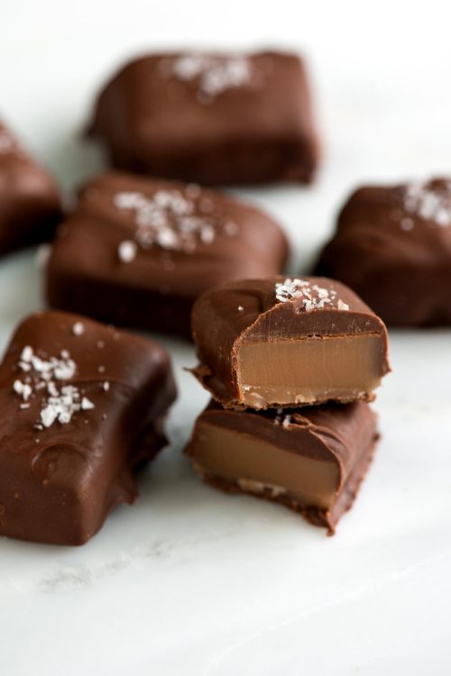 foodffs:  Salted Chocolate Covered Caramels Recipe Really nice recipes. Every hour. Show me what you cooked!