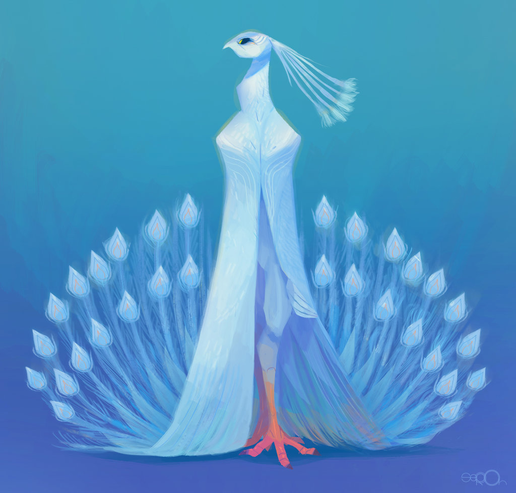 vmordecai:  Peacock and White Peacock by zgul-osr1113 Be sure to check out their