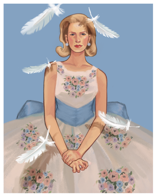 andruillus:birdie (betty draper from mad men illustration)