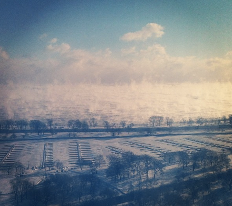 graceinplace:  chicagoans can no longer tell where lake michigan ends + the sky begins,