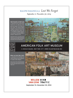 Exhibition Advertisement for the American Folk Art Museum.
Produced while a freelance Art Director for Darling Green Inc.