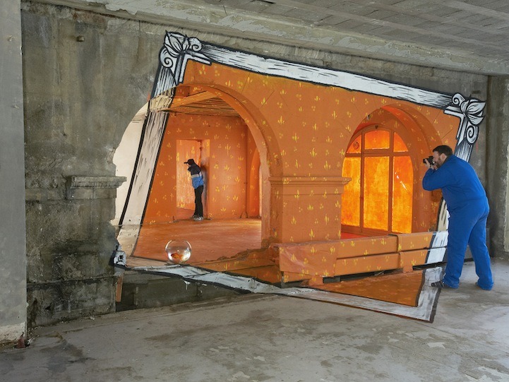 hahamagartconnect:  ELLA &amp; PITR’S ANAMORPHIC PAINTINGS PROJECT Anamorphic: