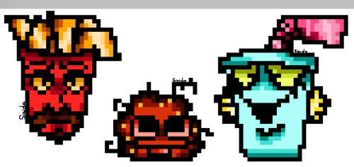 Aqua Teens Pixel Art :p