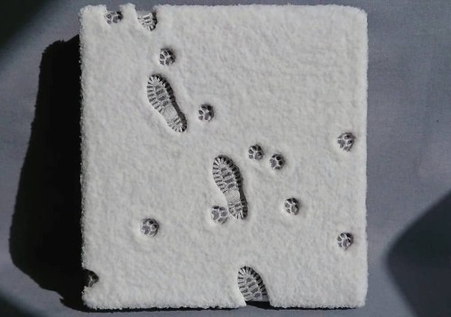 knottybliss:fencehopping:Embroidered snowy