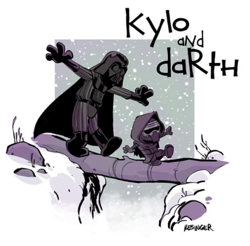 theverge:  THE FORCE AWAKENS MEETS CALVIN AND HOBBES, HEARTS MELT Disney and Marvel animator Brian Kesinger has a truly adorable vision of the Star Wars universe.   OH MY GOOOOD