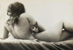 palomamia:  Nude (Marie) with Cat Robert Frank 