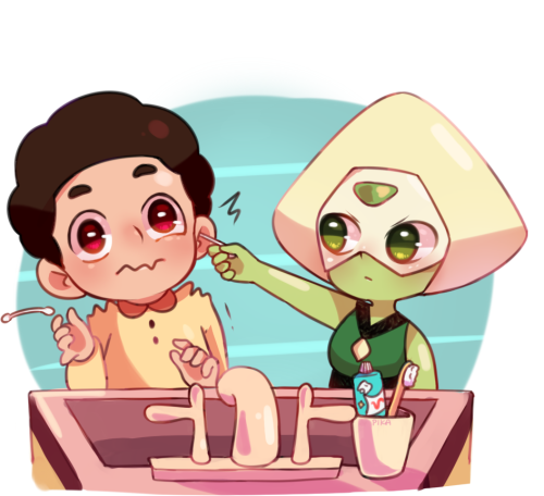 pikaxioodles:  Peridot getting the hang of human devices