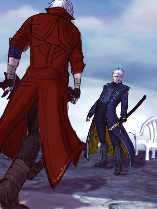 vergil (devil may cry) drawn by nekkeau