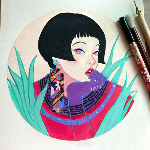 lesstalkmoreillustration:  Zipcy @zipcy  Check us out on Instagram: @Lesstalkmoreillustration  