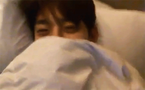 Face Timing Daehyun Right Before You Both Go To Sleep.