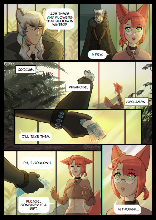 A short comic about Silverash (and Myrrh) I did for Silverash’s birthday! I’m a bit late but I reall