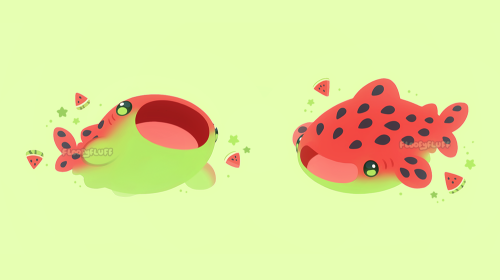 fluffysheeps:Watermelon whale shark  & Oreorca 