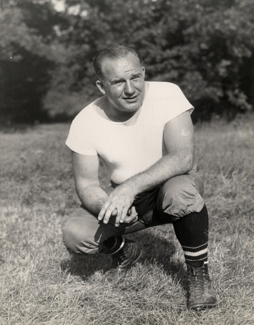 Joe Bach, line coach for the Detroit Lions, 1943-1947(from the Ernie Harwell Sports Collection at th