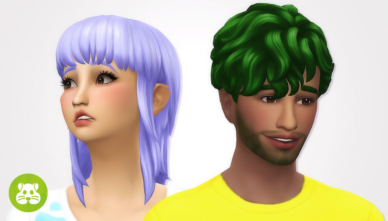 Simsworkshop: Cool Kitchen Stuff - Hair Recolors by asimsfetish - Sims 4  Hairs