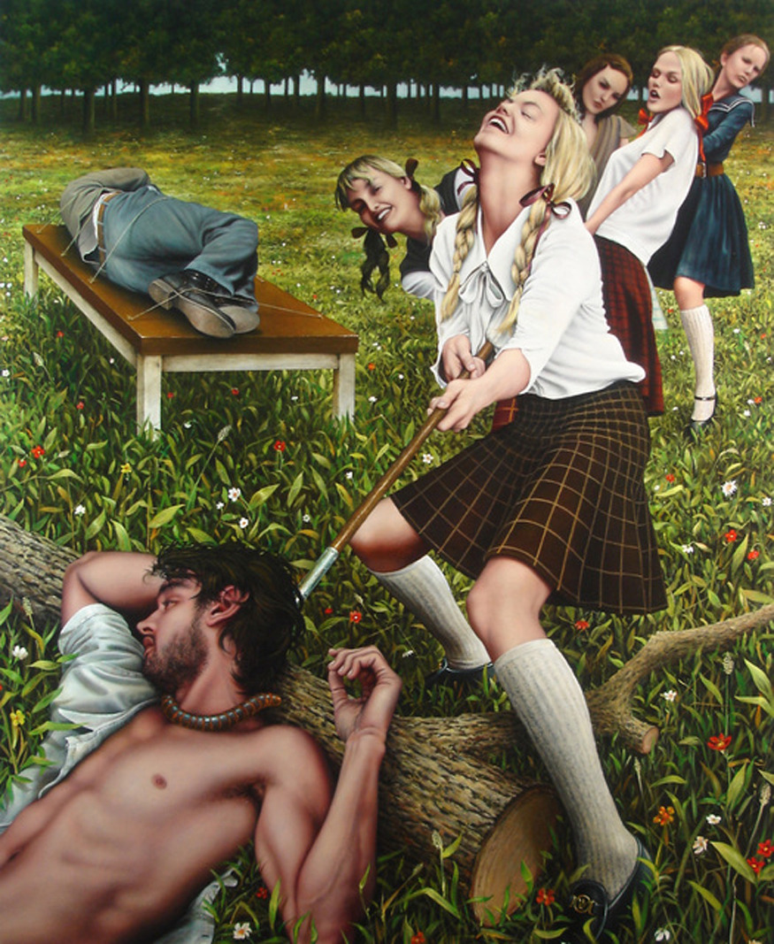Jorge Santos“Another Blind Date’, 2014Oil and acrylic on canvas