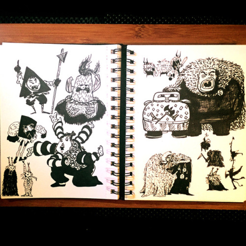 some Doodles made with ink