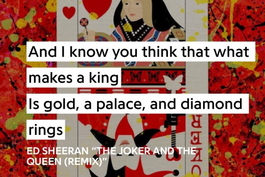 Joker and the queen lyrics