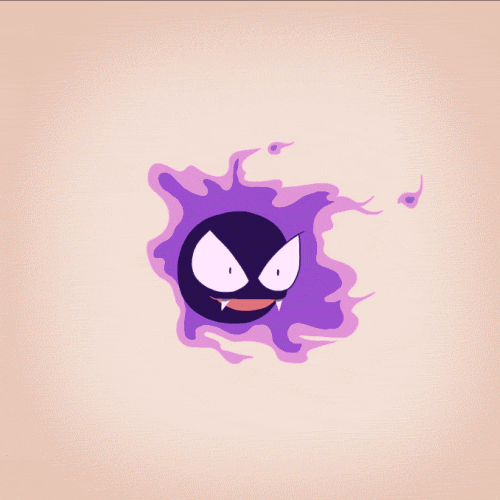 bananimator:  Decided to start making some pokemon gifs! :D The ghastly evolution line is one of my favorites! 