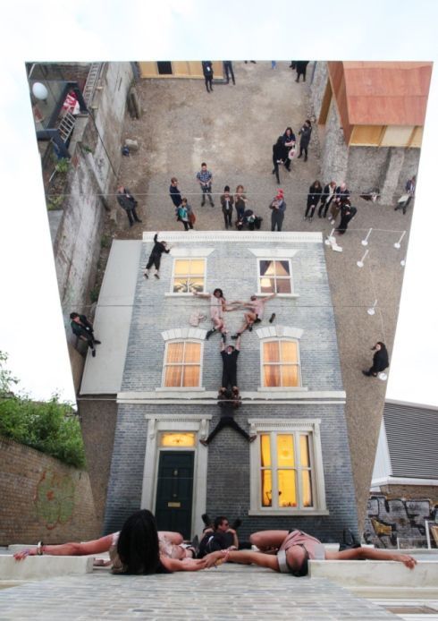 Dalston House art installation by Leandro Erlich