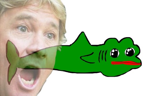 pepe-leaker:*Steve Irwin is wowed by new species of Pepe*