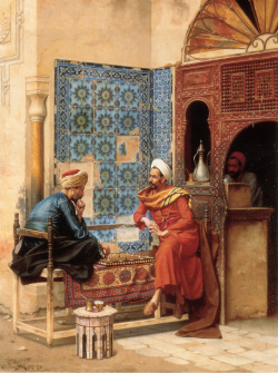 The Chess Game by  Osman Hamdi Bey