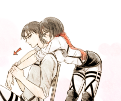 april-yoon:rivamika doodleIf you feel like I’d put the most effort on Mikasa’s hip you got it right 