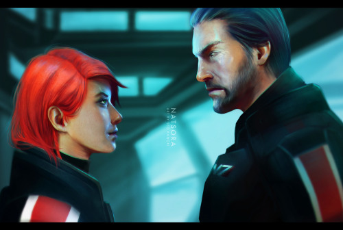 Commander Shepard and Daddy Ryder  FanFiction / fanART‘The Persephone Arc’ chapter 17 by @natsora