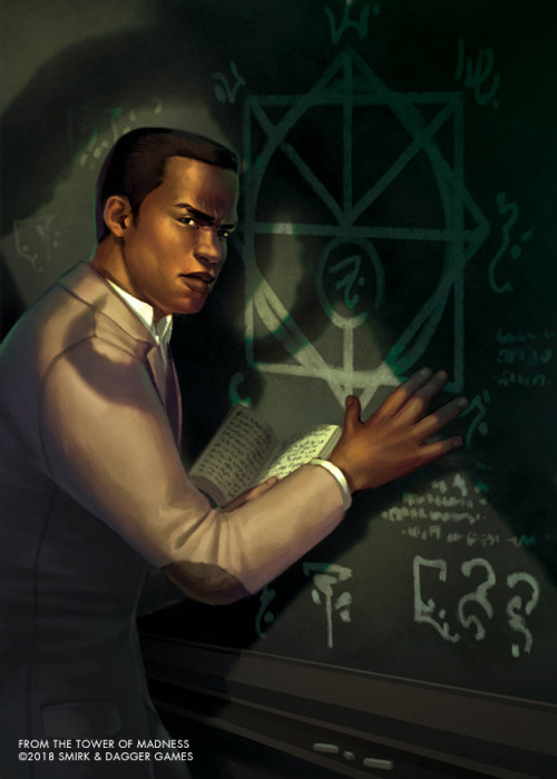 Professor by Jen SantosIllustration for Tower of Madness from Smirk & Dagger games