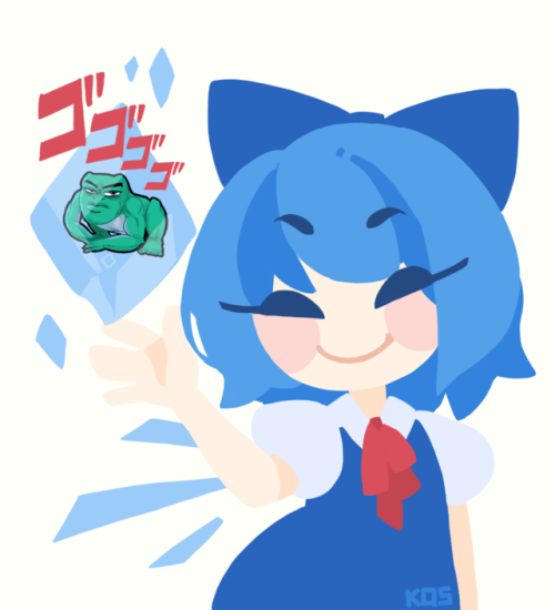 Cirno’s Bizarre Frog(collab with a beautiful friend of mine)