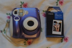 Uncoolghoul:  Spring Giveaway! Items: - Purple Polaroid Camera (With Film) - Denim Circle