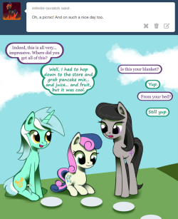ask-canterlot-musicians:  Cool, the gang’s