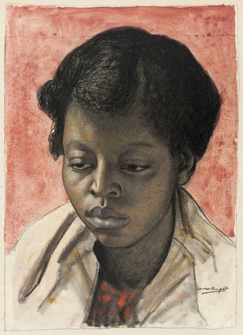 huariqueje: Study of a Young Woman   -    Dame Laura Johnson Knight , 1926 British,18
