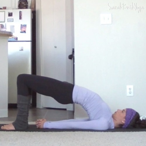 After experiencing months of low back pain, this is the one yoga pose I do every single day.Bridge p
