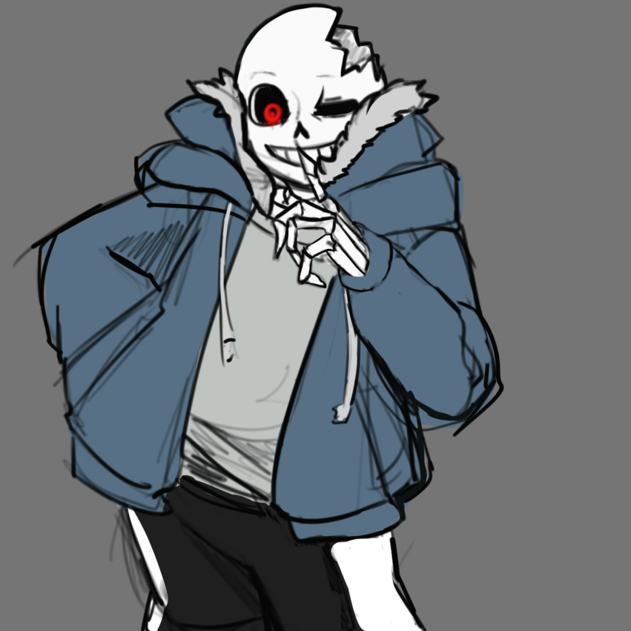 No way it's already december💀(box)🎄 on Game Jolt: Horror sans doodle