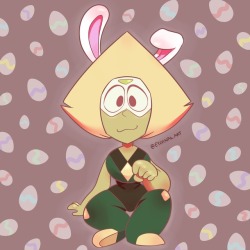 eternalfandom:Happy Easter everyone! You have been blessed by the Easter Peridot 🐇 (eternal.art &gt; my instagram) &gt; u&lt; &lt;3 &lt;3 &lt;3