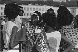 fyeah-history:  Young women at a Civil Rights March on Washington, August 1963 
