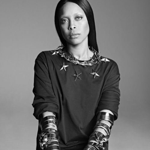 Erykah Badu modeling 2014 Givenchy collection