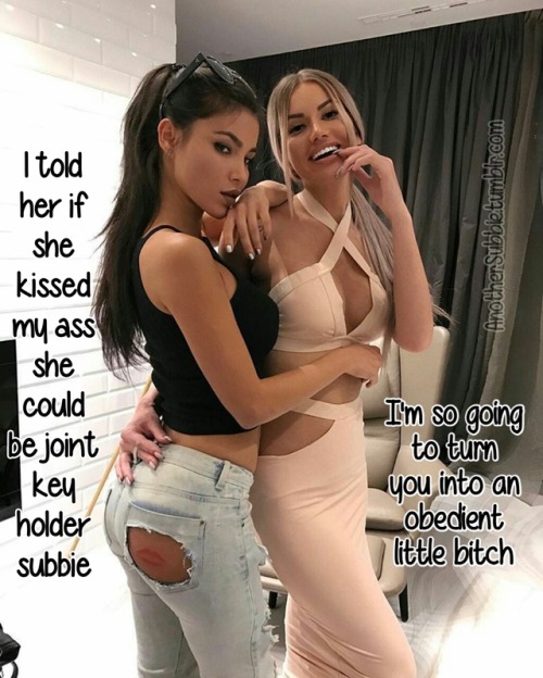 edgingruiner:  anothersubbie:  2 dommes could be a dream or a nightmare.  Pm me for caption requests, make an offer to make me your full time edge/ruin toy, or help me edge on chaturbate goo.gl/duiaCW