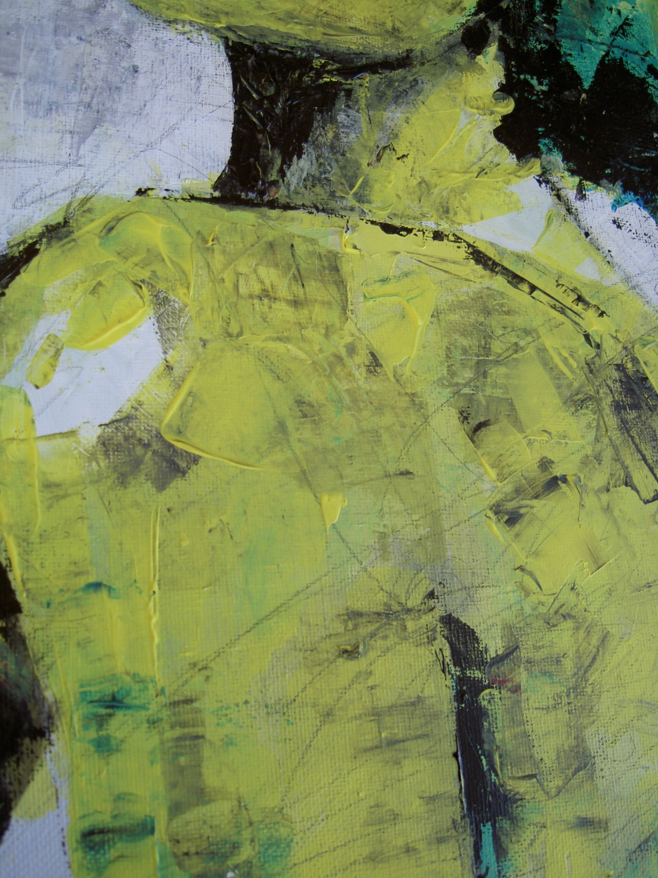 diogenispap:  figure 01 (30 x 21, acrylics on canvas using palette knife)