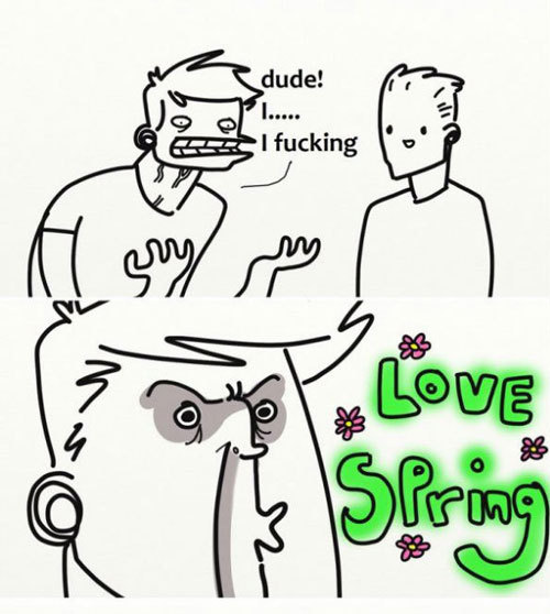stick-em-with-the-pointy-end:quatral: askahomestuckfanatic:  I FOUND IT AGAIN YES  i was scrolling and i nearly had a subliminal heart attack when i saw it.  It’s not spring. That doesn’t mean this isn’t still one of my favorite cartoons of ever.