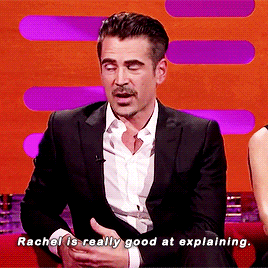 stevedaddyngton:  Colin Farrell having a hard time describing his own movies