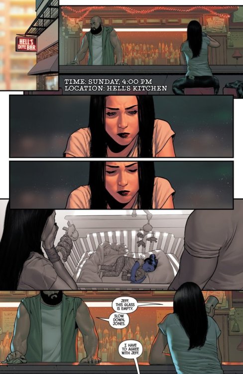 When her daughter comes home with purple skin, Jessica Jones is forced to question everything she th